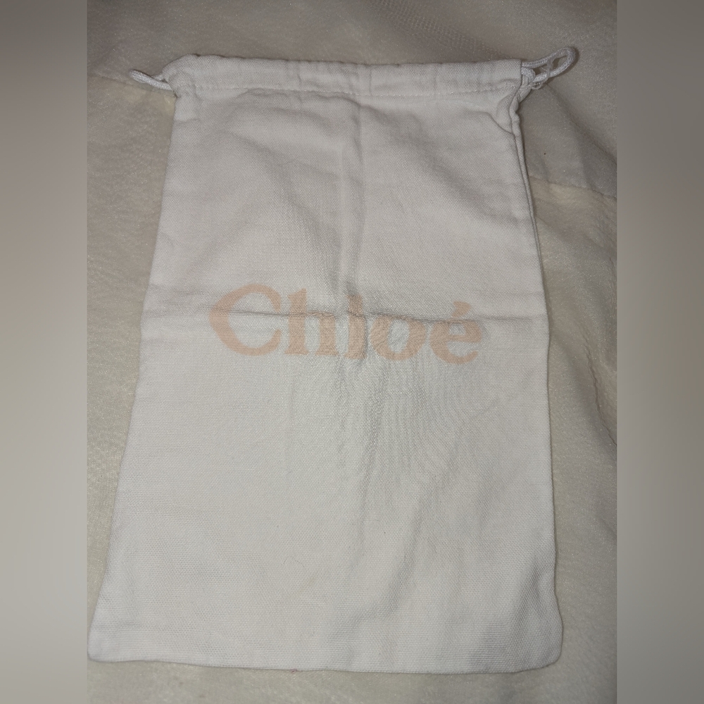 Chloé Dust Storage Bag 8.5” X 12.5” Cream EUC